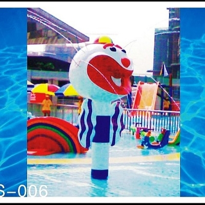 Fiberglas-Clown-Spray-Park-Ausrüstungs-Aqua-Play Station für 3 - 5 Personen für Wasser-Park
