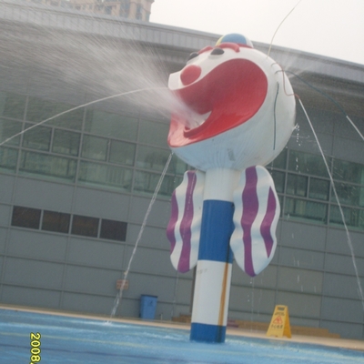 Fiberglas-Clown-Spray-Park-Ausrüstungs-Aqua-Play Station für 3 - 5 Personen für Wasser-Park