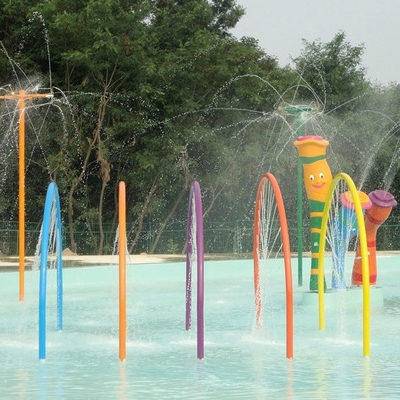 Regenbogen-Tür-Aqua-Spiel, Spray-Aqua-Park-Ausrüstung, Brunnen-Spiel-Struktur für Kinderwasser-Park