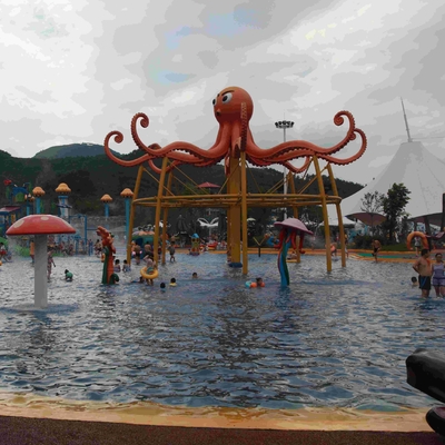 Bunte Kraken-Wasser-Spielplatzgeräte 6100*6100*5000 für Familien-Erholung
