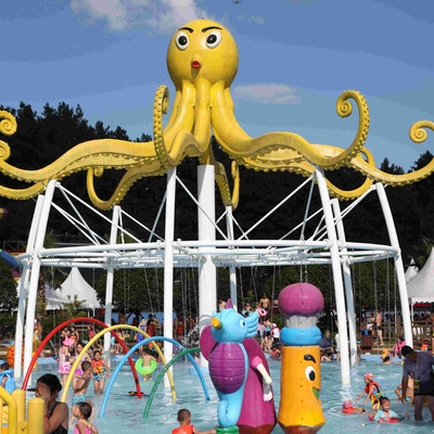 Bunte Kraken-Wasser-Spielplatzgeräte 6100*6100*5000 für Familien-Erholung