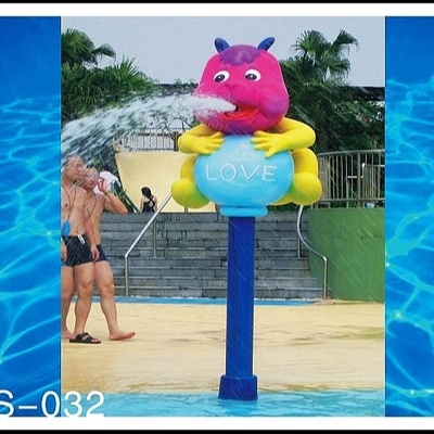 Kaninchen-Karikatur-Aqua-Spiel-Strukturen, Spray-Park-Ausrüstungen, Wasser-Spielplatzgeräte