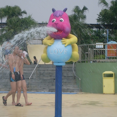 Kaninchen-Karikatur-Aqua-Spiel-Strukturen, Spray-Park-Ausrüstungen, Wasser-Spielplatzgeräte