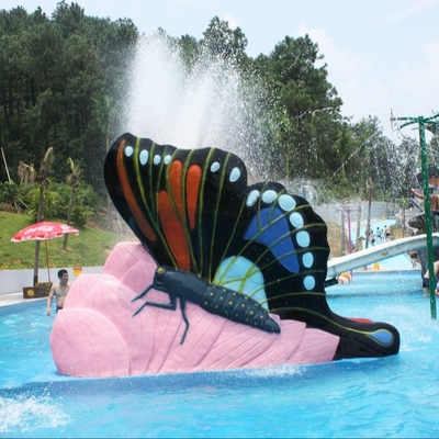 Mehrfarbige Swimmingpool-Wasserrutsche, Kinderschmetterlings-Wasserrutsche-Spiele im Freien für Wasser-Park