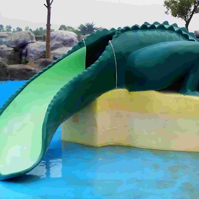 Wasser-Park-Ausrüstungs-Krokodil-Dia, kommerzielle kleine Fiberglas-Wasserrutsche