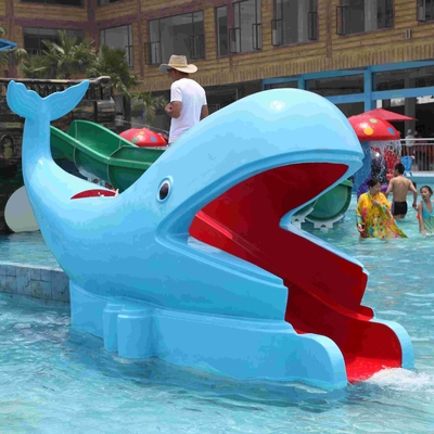 Äußeres Wasser-Pool schiebt Wasser-Park-Wal-Karikatur-Form-Kinderpool-Wasserrutsche für Kinderwasser-Park