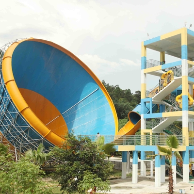 Tornadofiberglas-Wasser Pool schiebt für erwachsenen Aquapark-Wassersport