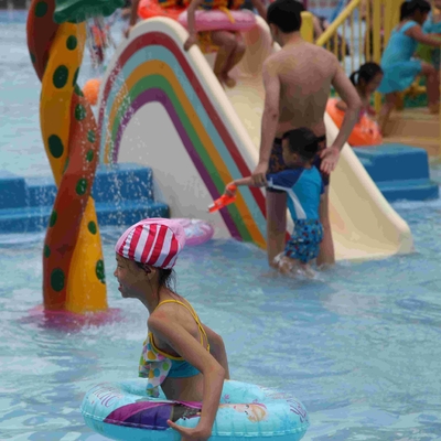 Fiberglas-Wasser-Pool-Dia im mittleren Wasser-Spielplatz (XPH-001)