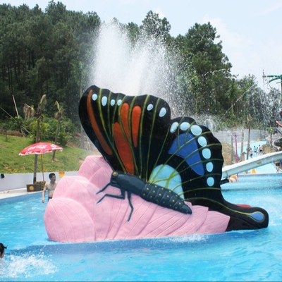 Innenwasser-Spielplatzgeräte-Kinderwasser-Pool schiebt Schmetterlings-Fiberglas