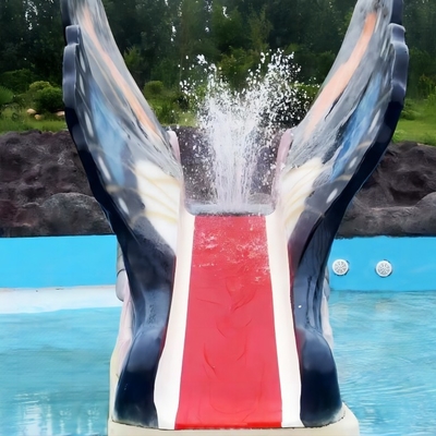 Innenwasser-Spielplatzgeräte-Kinderwasser-Pool schiebt Schmetterlings-Fiberglas