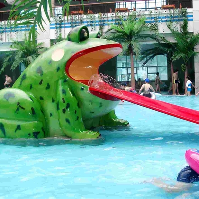 Frosch geformtes Wasser-Pool schiebt, Aqua-Park-Fiberglas-Dia-Wasser-Spiel-Spiele für Wasserpark