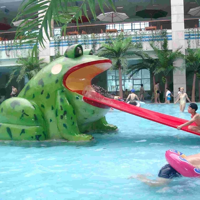 Frosch-Form-Wasser-Pool-Dias, Aqua-Park-Fiberglas-kleines Dia für Kinder