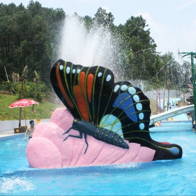 Mehrfarbige kleine Fiberglas-Kinderschmetterlings-Wasser-Pool-Dias besonders angefertigt