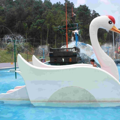 Innen- oder Höckerschwan-Fiberglas-Pool-Dia im Freien, Wasser-Vergnügungspark scherzt Wasserrutsche