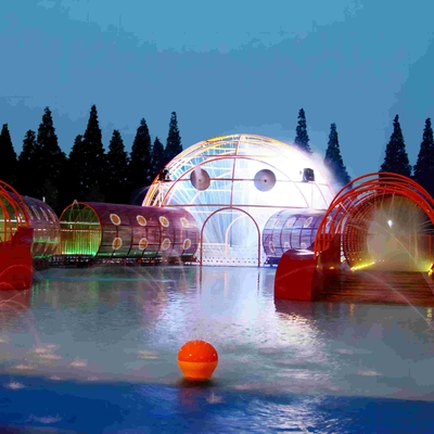 Unterhaltungs-Krabben-Labyrinth-Fiberglas-Ausrüstungs-Wasser-Park-im Freien großes Aqua-Spiel