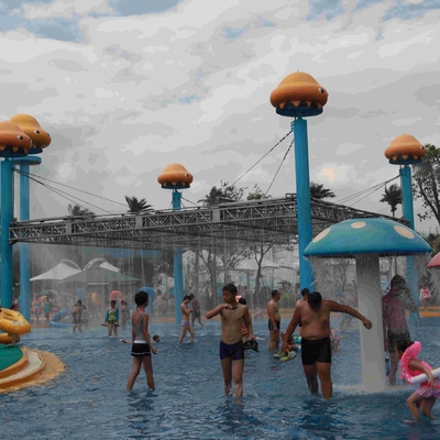 Quallen-Welt strukturiert Aqua-Spiel-Wasser-Park-Ausrüstung im Freien für Familien-Interaktion