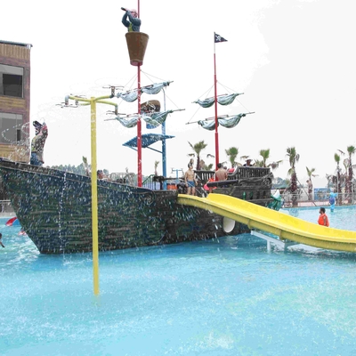Großes Ferienzentrum-Fiberglas-Piraten-Schiff für Thema-Wasser-Parks, 19*13.6*9m
