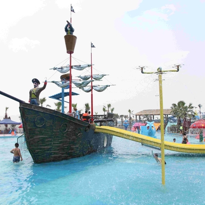 Großes Ferienzentrum-Fiberglas-Piraten-Schiff für Thema-Wasser-Parks, 19*13.6*9m