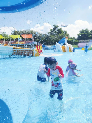 Schmetterlings-Wasserpark Machbarkeitsstudie Wasserplatz für Kinder Wasserspielgeräte zum Spritzen