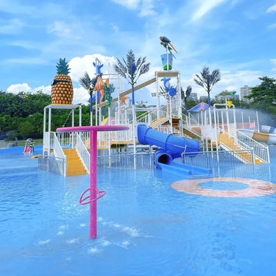 Wasserpark Machbarkeitsstudie Aqua-Spielplatz für Kinder Wasserspielgeräte zum Spritzen