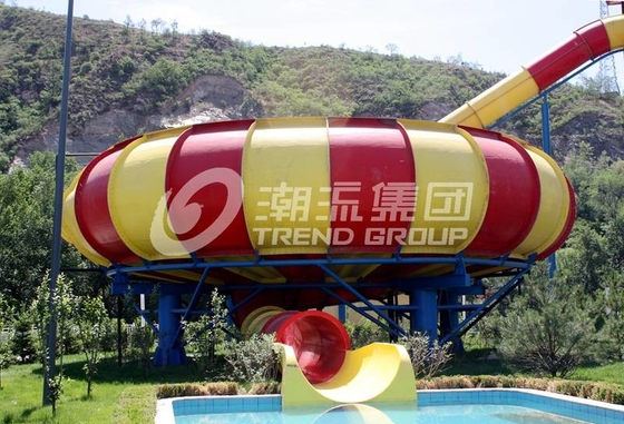 16m Plattform-Spaß-Aqua-Park-Fiberglas-Wasserrutsche-riesige Raum-Wasserrutsche