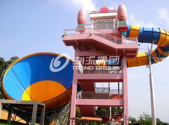 Neueste Entwurfs-Unterhaltungs-Fiberglas-Wasserrutsche für Abenteuer-Wasser-Park in China