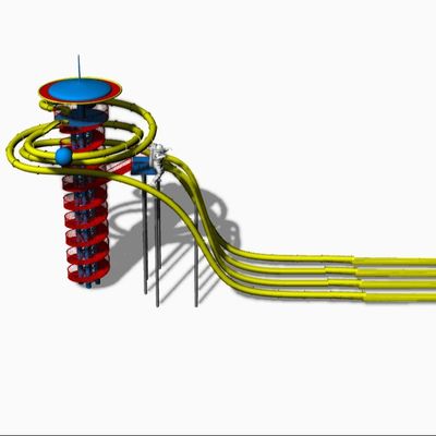 Kommerzielle erwachsene Plastikwasserrutsche von combinantion waterpark Produkt/Fiberglas schieben