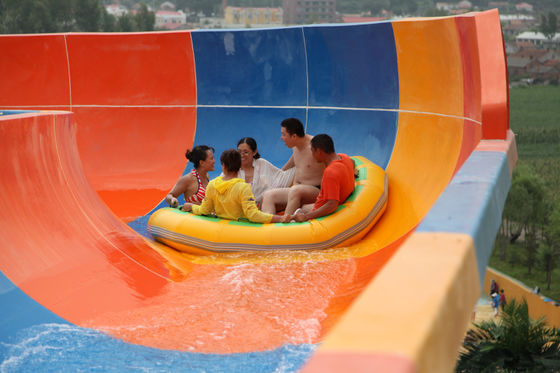 Bunt über Grundfiberglas-Wasserrutschen, Fiberglas-Pool-Dia für riesigen Wasser-Park