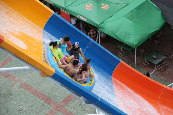Bunt über Grundfiberglas-Wasserrutschen, Fiberglas-Pool-Dia für riesigen Wasser-Park