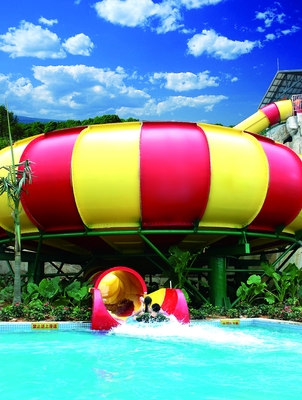 Wässern Sie Spielplatzgeräte-Fiberglas-Wasserrutsche/Super Bowl-Wasserrutsche für Freizeitpark
