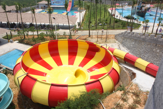 Wässern Sie Spielplatzgeräte-Fiberglas-Wasserrutsche/Super Bowl-Wasserrutsche für Freizeitpark