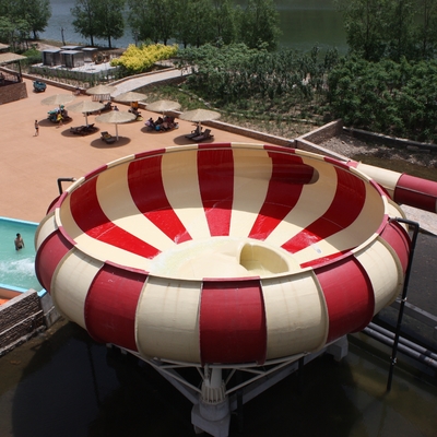 Wässern Sie Spielplatzgeräte-Fiberglas-Wasserrutsche/Super Bowl-Wasserrutsche für Freizeitpark