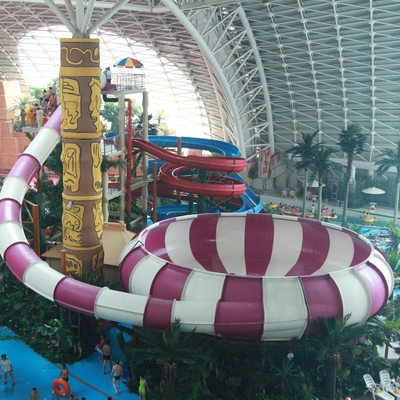 Raum-Schüssel-Wasserrutsche-Spiele, Fiberglas-Pool schiebt 30mx72m Bodenfläche