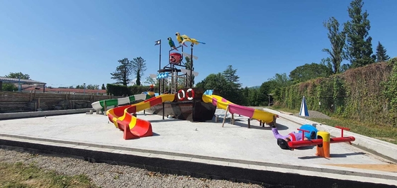 Kundenspezifische Glasfaser-Visionsboot-Wasserparks-Rutsche-Park-Ausrüstungsfabrik