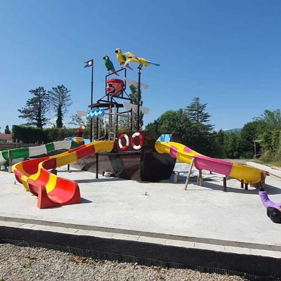 Kundenspezifische Glasfaser-Visionsboot-Wasserparks-Rutsche-Park-Ausrüstungsfabrik