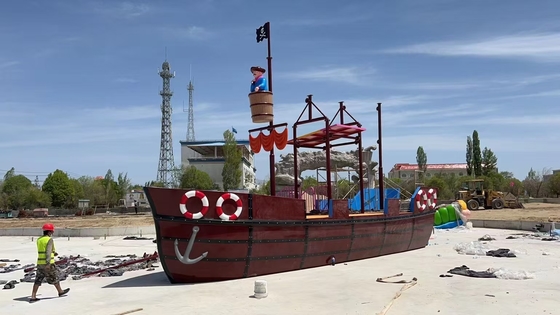 Kundenspezifische Glasfaser-Visionsboot-Wasserparks-Rutsche-Park-Ausrüstungsfabrik