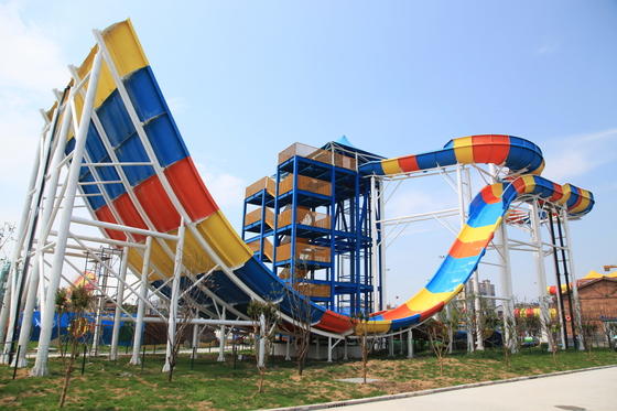 Riesiges Harz Bumerang-Fiberglas-Wasserrutsche Ashland/DSM, 18.75m Plattform-Höhe