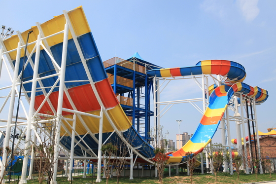 Riesiges Harz Bumerang-Fiberglas-Wasserrutsche Ashland/DSM, 18.75m Plattform-Höhe