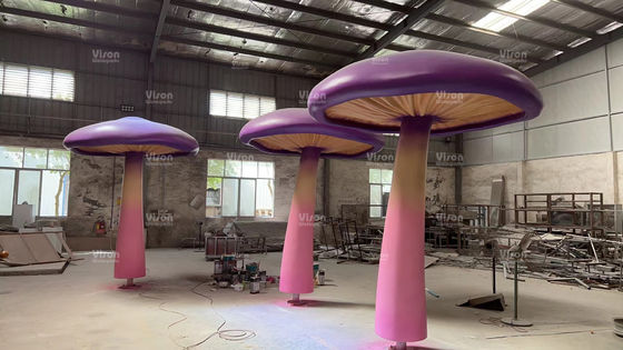Water Playground Equipment Fiberglass Aqua Play Spray Mushroom Suitable for Kids and Adults in Amusement Parks and Waterparks
