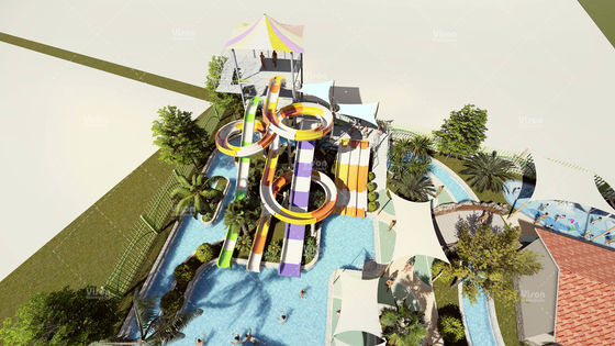 Sicheres, maßgeschneidertes Hotel Resort Aqua Wasserpark Konzeptdesign für Vergnügungspark