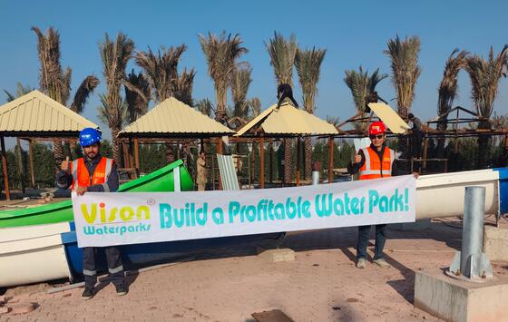 Fünf-Sterne-Hotel Resort Glasfaser Vergnügungspark mit Wasserrutsche
