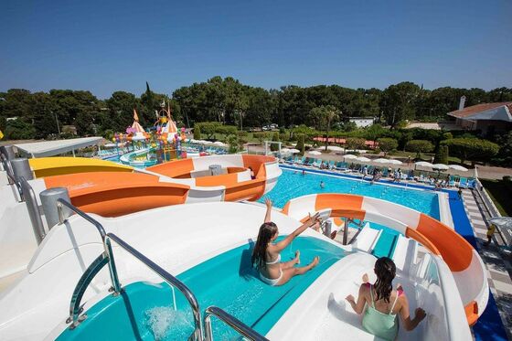 ZHXS-002 Modell 21m*15m*8m Größe SGS zertifizierte Glasfaser Wasserrutsche für Resort-Wasserparks