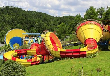 Handelstrompeten-Fiberglas-Wasserrutsche für Erwachsene/Wasser parken Spielplatz