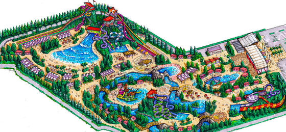 Begriffsentwurf Waterpark, Wasser-Parks entwerfen,/kundengebundene Wasser-Park