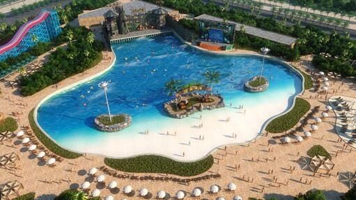 PLC Controlled Pneumatic Wave Pool with Hot-dip Galvanized Steel Structure and 10+ Wave Patterns