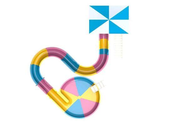 Kid-friendly Bowl Water Slide with Gentle Spin for Parent-child Attraction