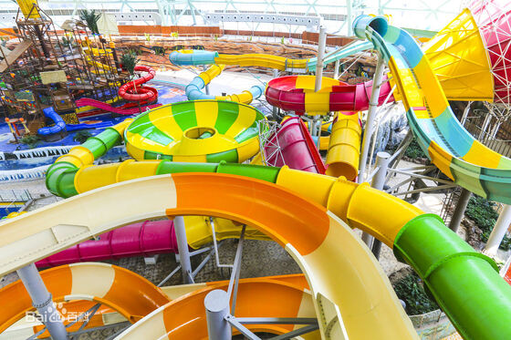 Mehrspurige kundenspezifische Spiralwasserrutsche für Wasserparks - SGS-geprüfter Hersteller