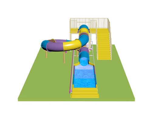 Kinder-Schließrutsche Wasserrutschen für den Aquapark Glasfasermaterial