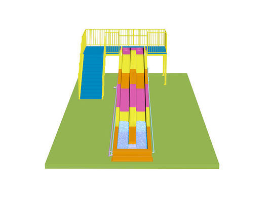 Kinder-Regenbogen-Wasserrutschen für den Aquapark aus Glasfaser