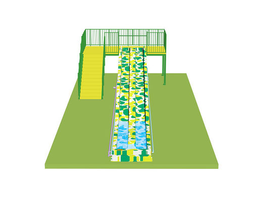 Kinder-Regenbogen-Wasserrutschen für den Aquapark aus Glasfaser